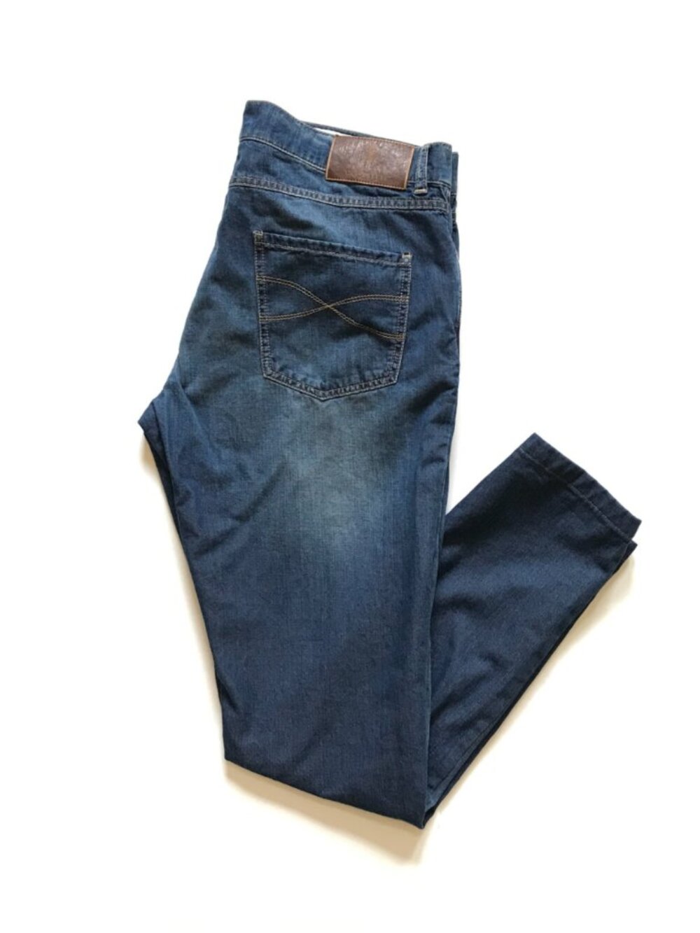 Brunello Cucinelli Denim Jeans Trousers Mens 52 36 US Blue 5 Pocket Button Fly